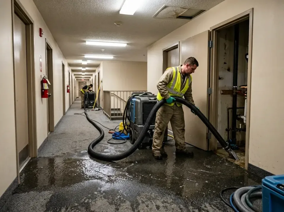 multi-unit-apartment-hallway-f-005 — frequently asked questions, Emergency Burst Pipe Water Extraction & Removal in Flora, IL
